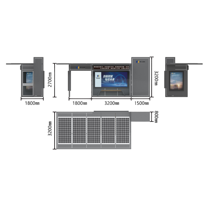 Wind-solar hybrid exhibition hall - closed