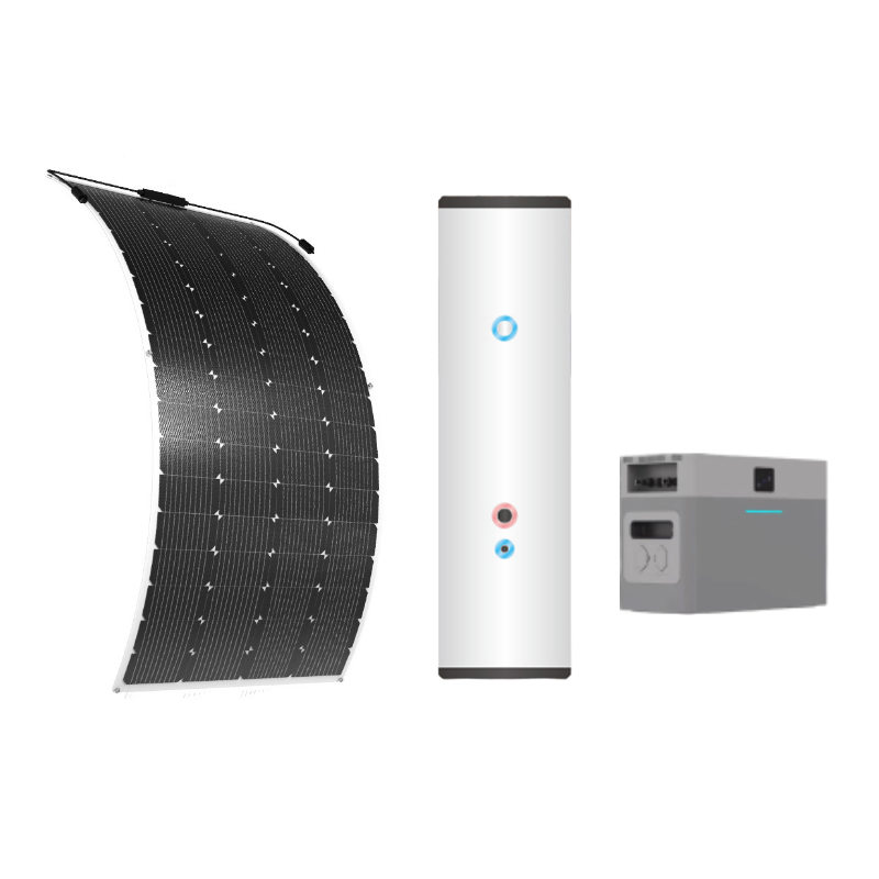 Balcony PV/T energy storage hot water system