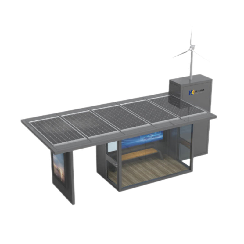 Wind-solar hybrid exhibition hall - closed